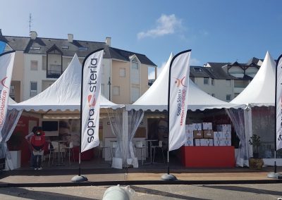 Stand chapiteau Concept Expo à l'Edhec au Crouesty