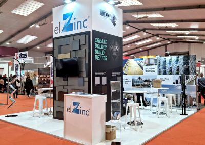 Société Elzinc, Salon Artibat, Stand de 36m2